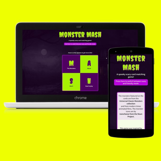 first image for monster mash project
